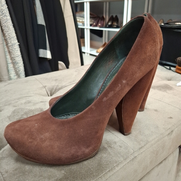 Marc Jacobs brown suede platform pumps/heels size 40 - Picture 4 of 8
